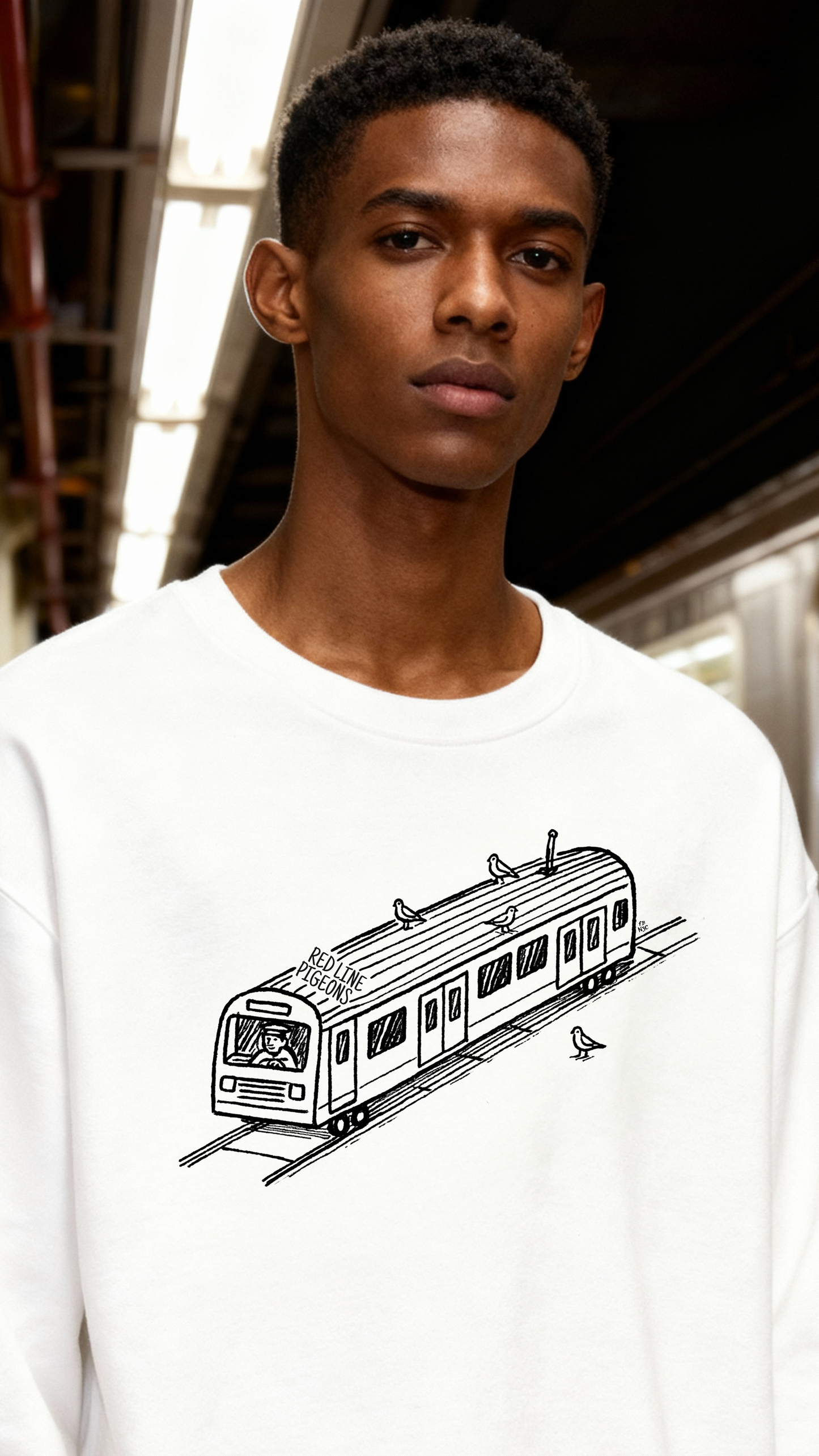 red line pigeons [nyc] sweatshirt
