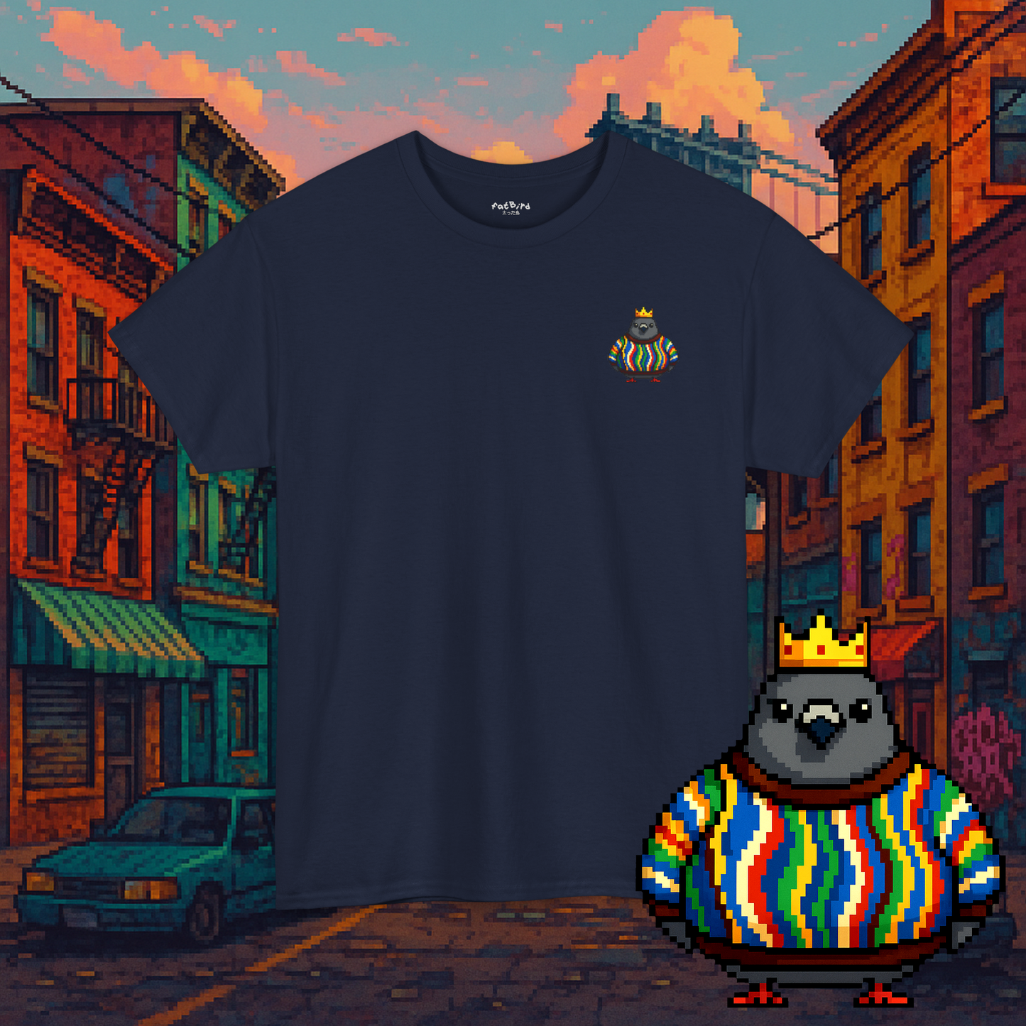 pidgey smalls pigeon tshirt [left]