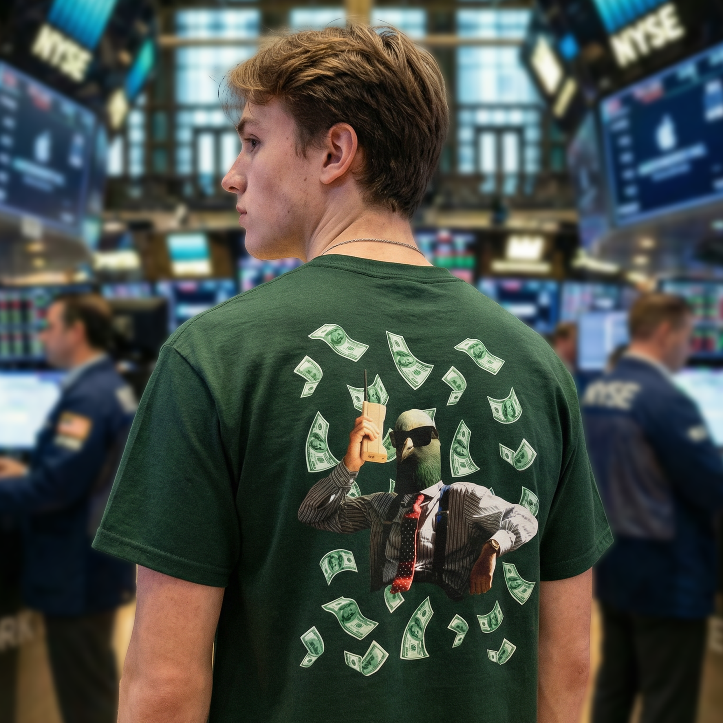 pigeon rich tshirt [back design]