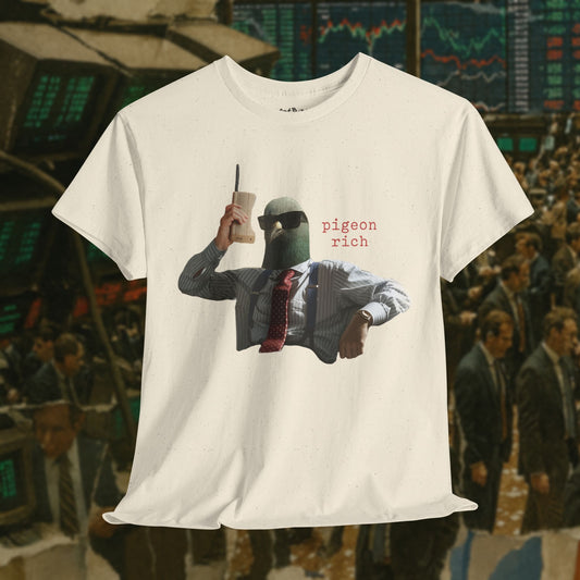 'pigeon rich' unisex graphic tshirt