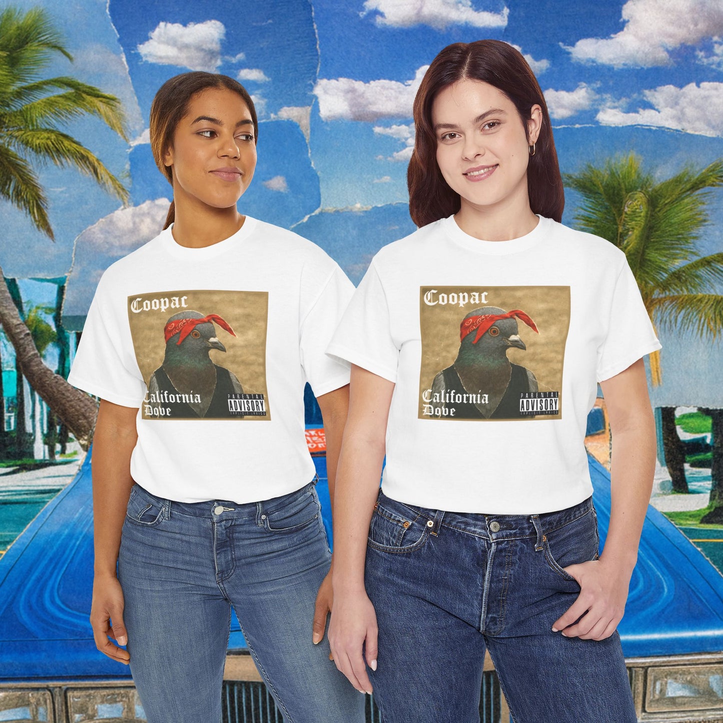 'california dove by coopac' pigeon tshirt