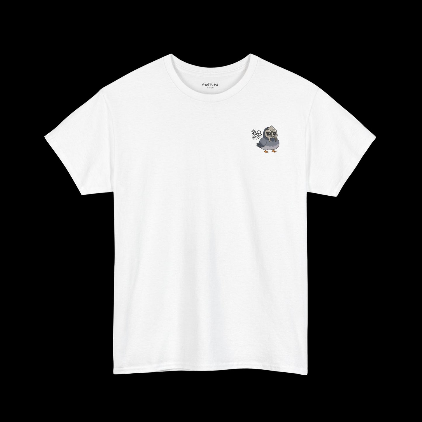 'mf coo' pigeon tshirt [left]
