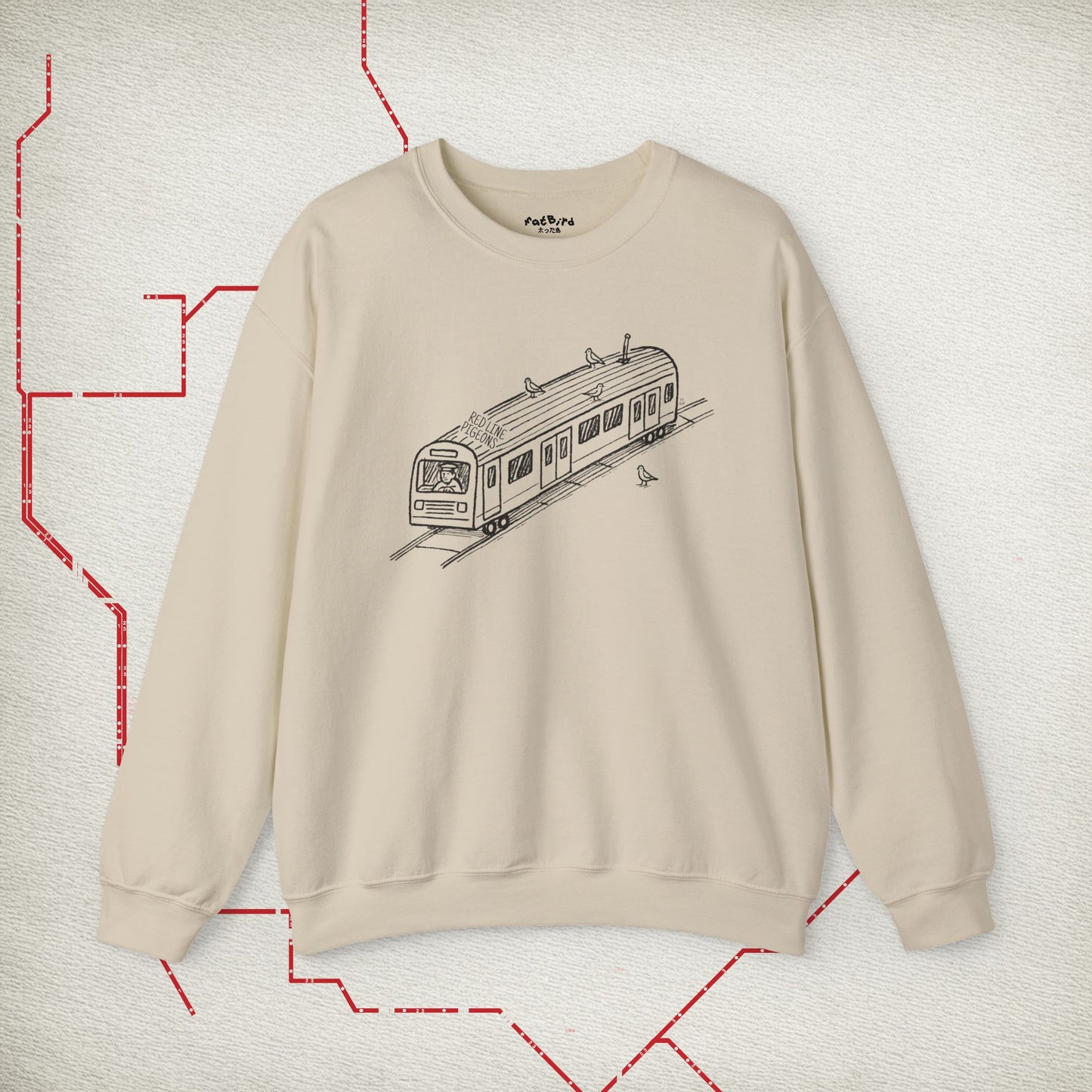 red line pigeons [nyc] sweatshirt