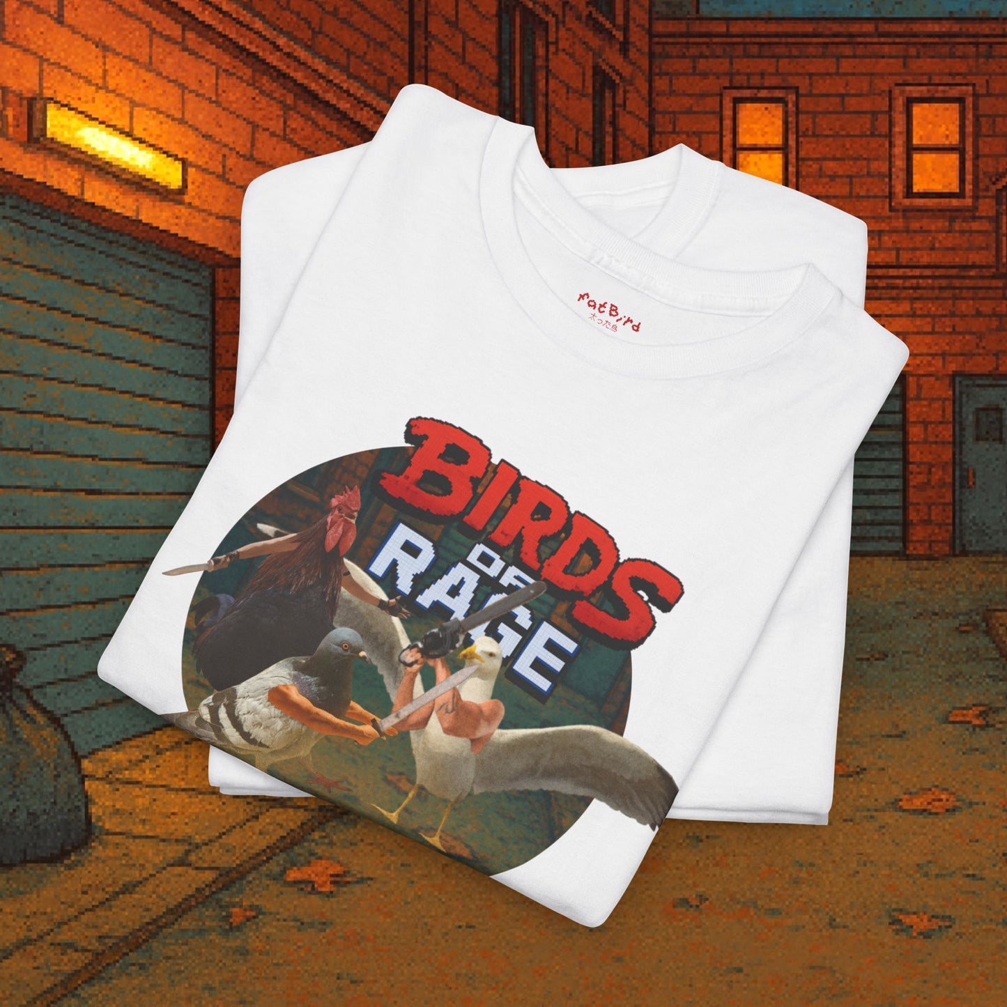 birds of rage video game tshirt