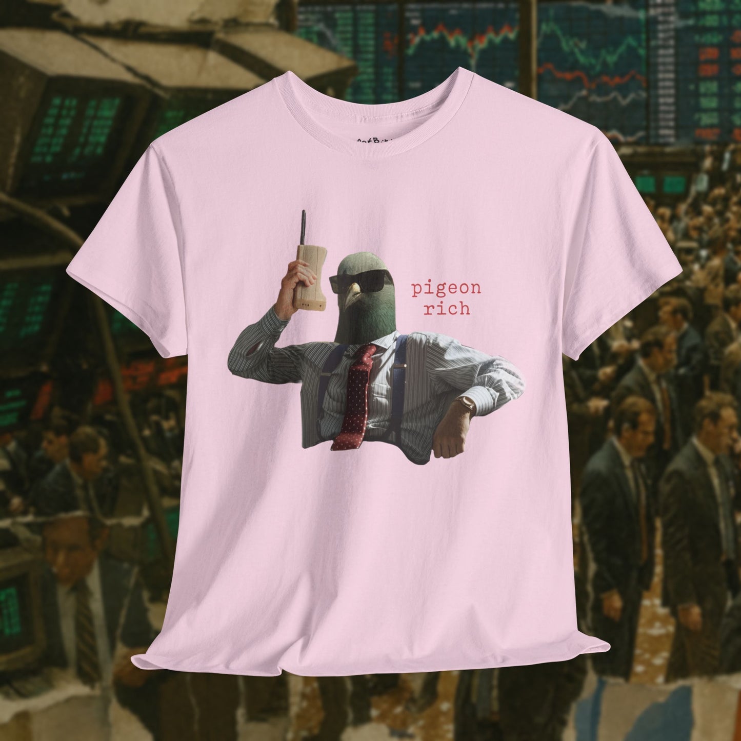 'pigeon rich' unisex graphic tshirt