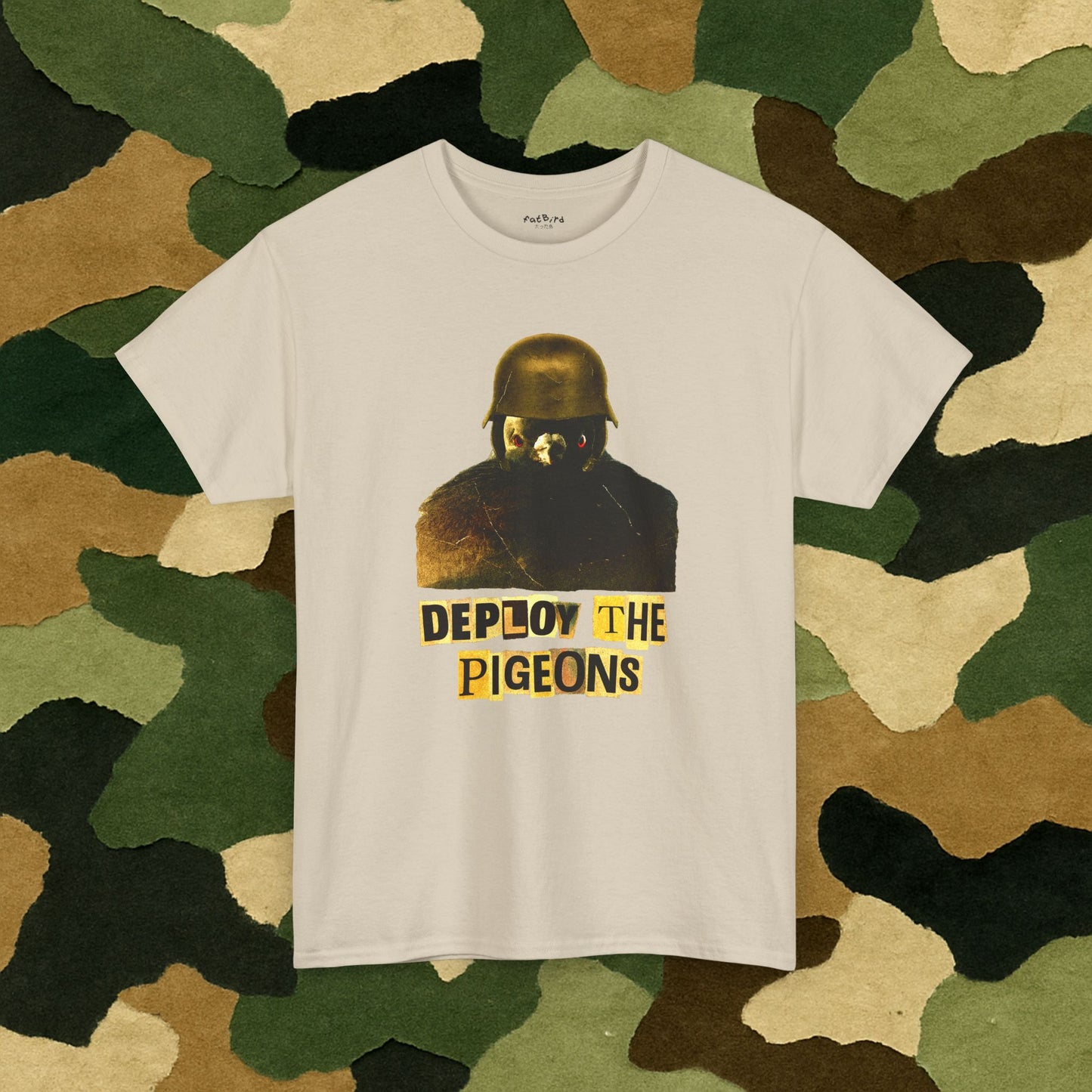 'deploy the pigeons' tshirt
