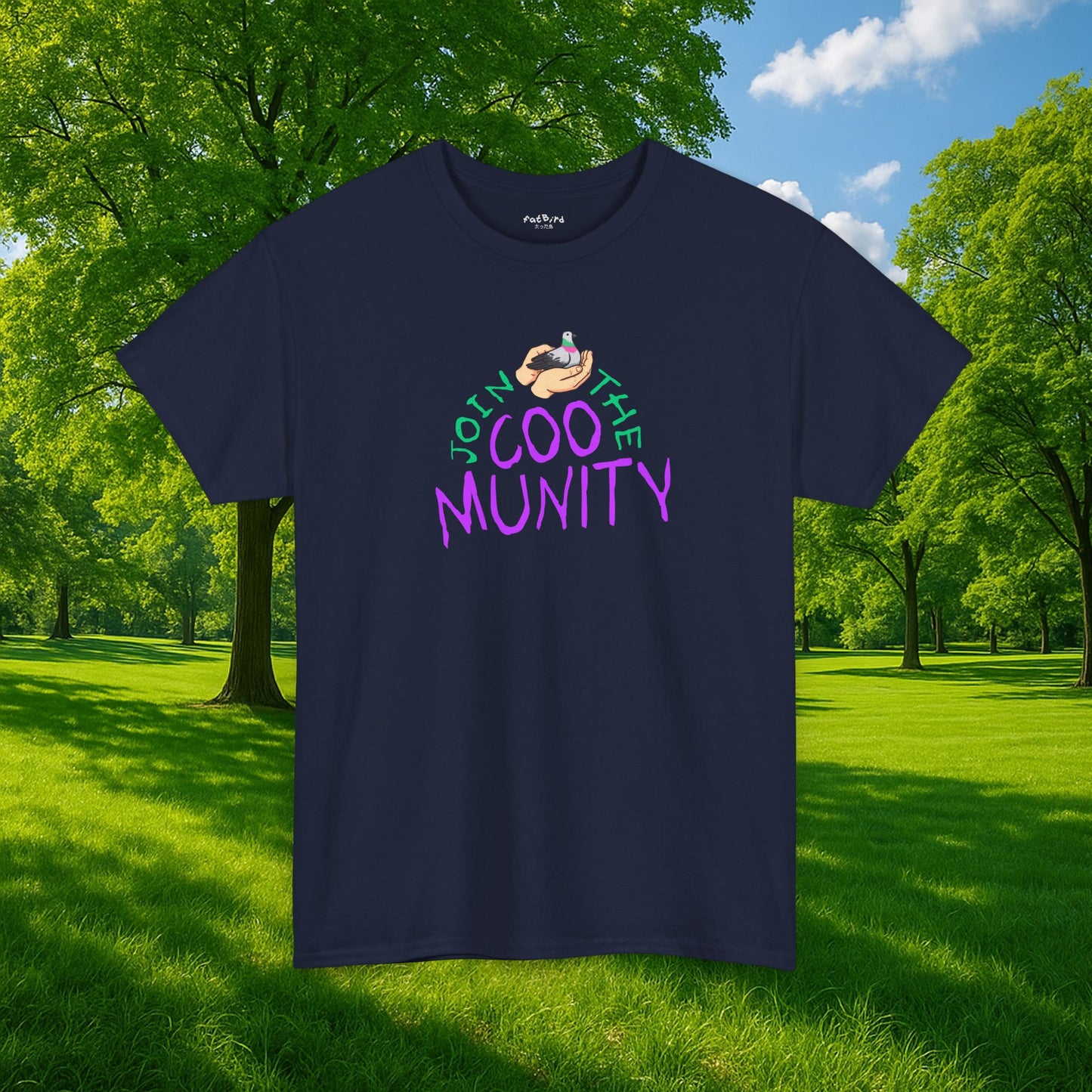 'join the coomunity' tshirt [full front print]