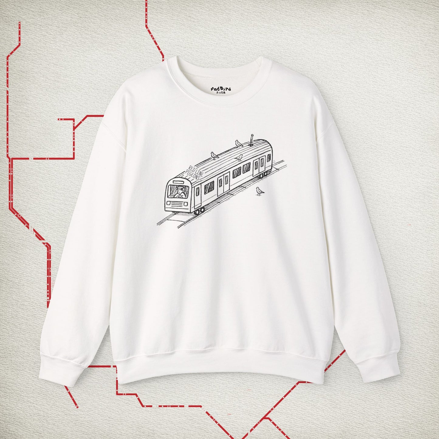 red line pigeons [nyc] sweatshirt