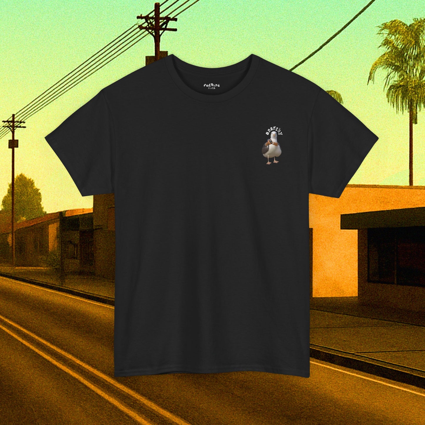 anarchy seagull tshirt [left]