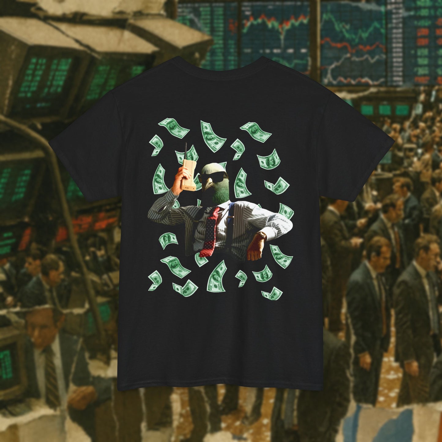 pigeon rich tshirt [back design]