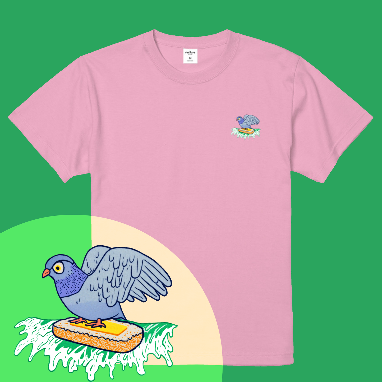 サーフィンバードTシャツ -- 日本限定 pink image
