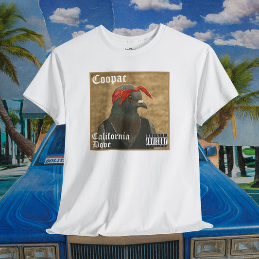 'california dove by coopac' pigeon tshirt