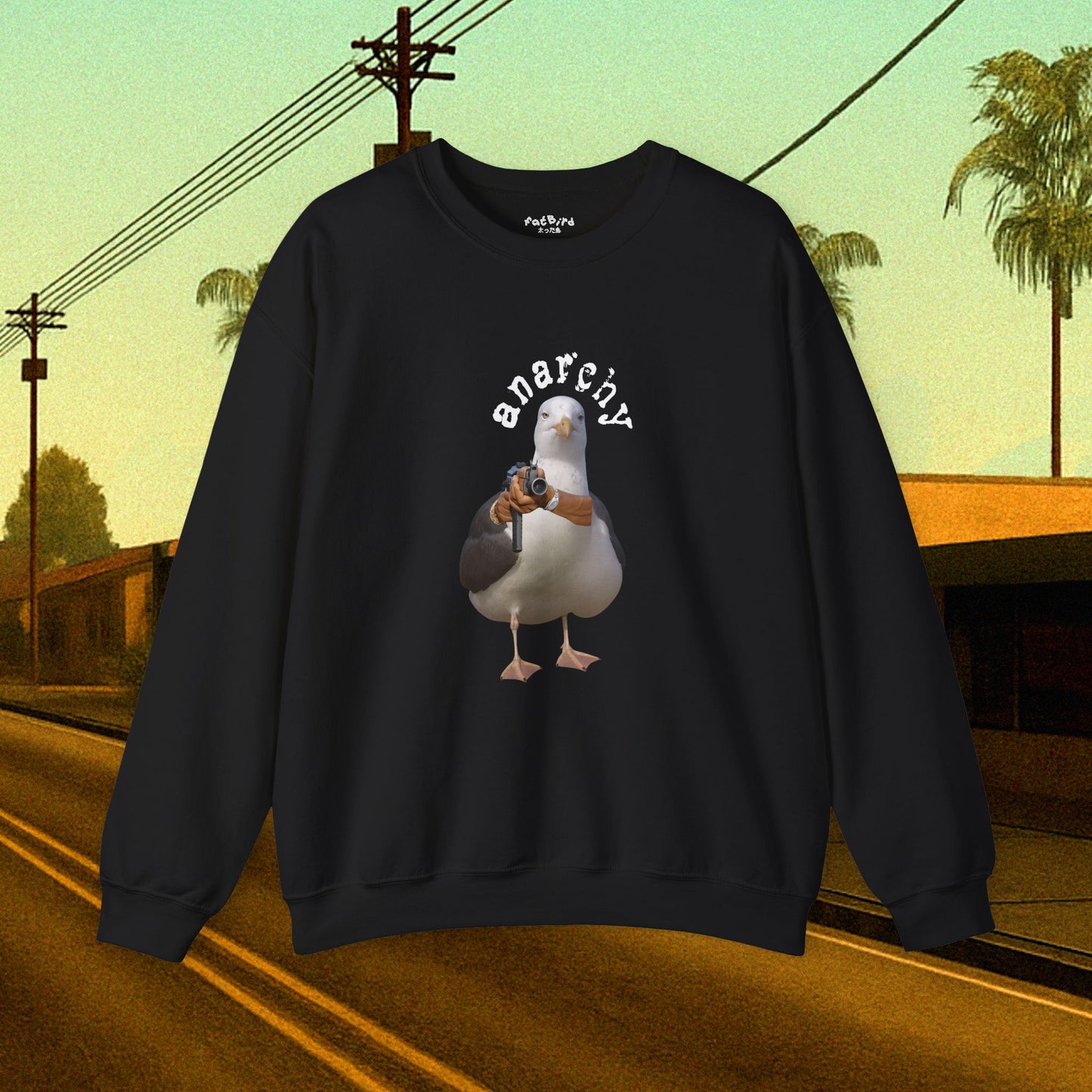 anarchy seagull sweatshirt
