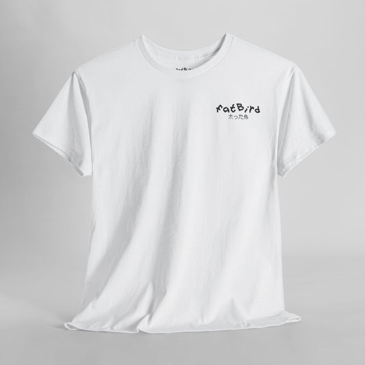 「fatBird signature」ユニセックスグラフィックTシャツ [左]