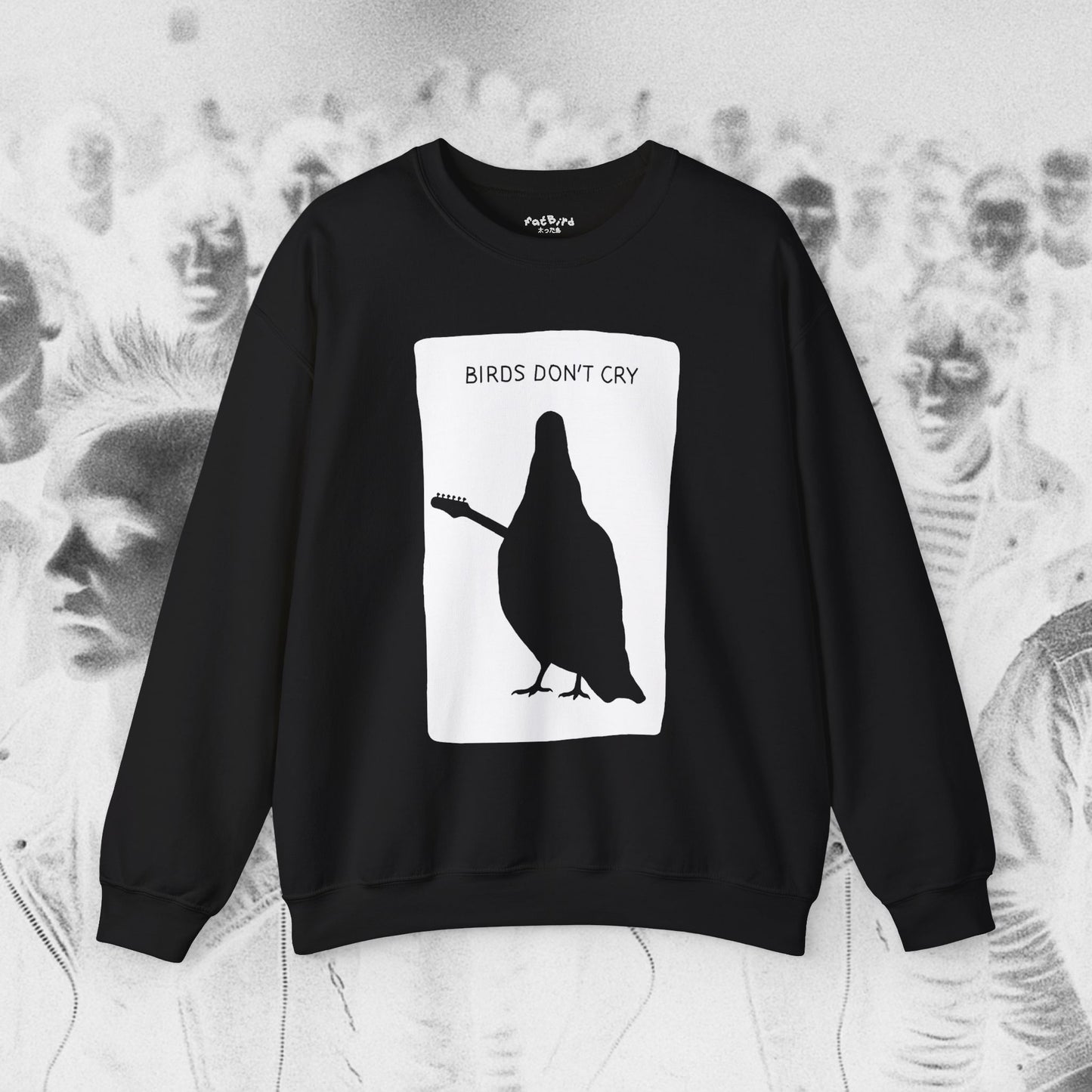 'birds dont cry' pigeon sweatshirt