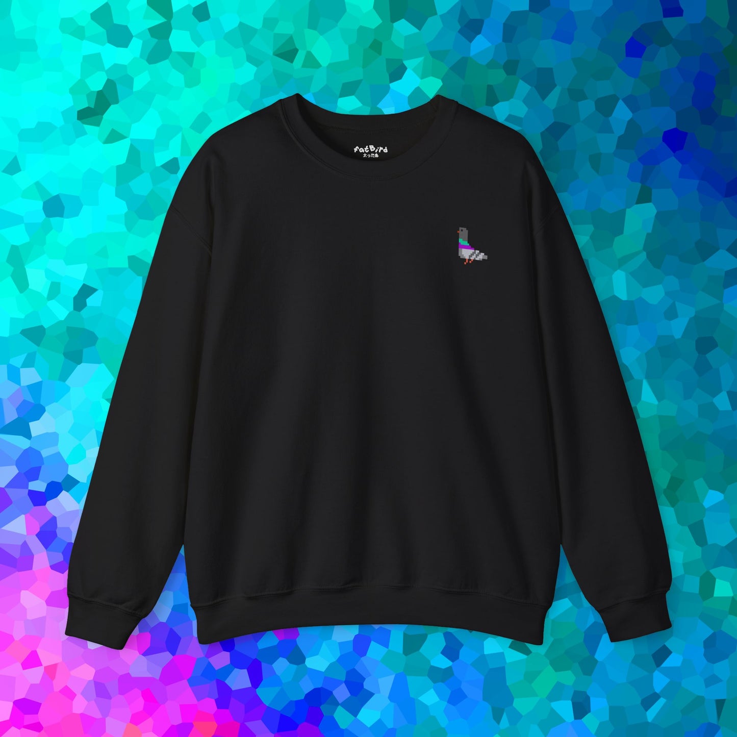 8-bit pixel pigeon #1 sweatshirt [left]