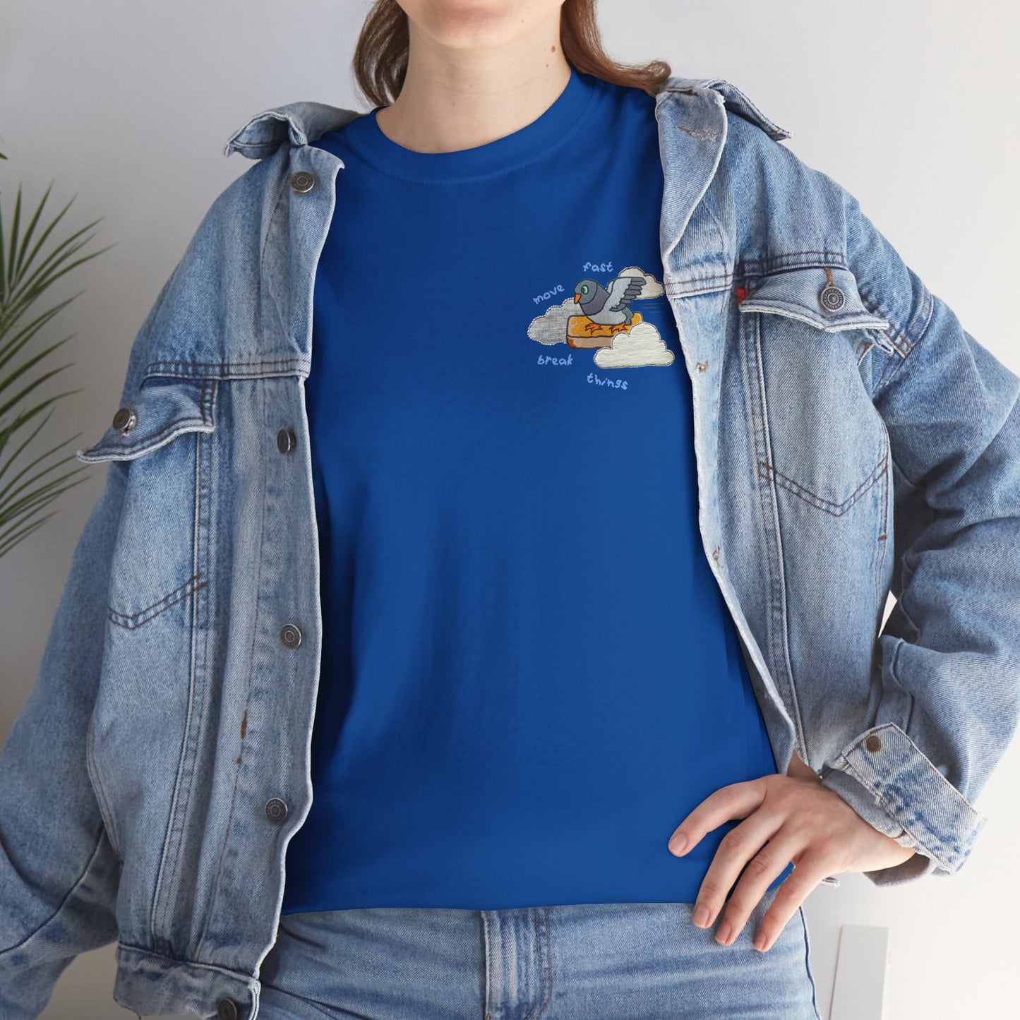 'move fast break things' unisex graphic tshirt [left]