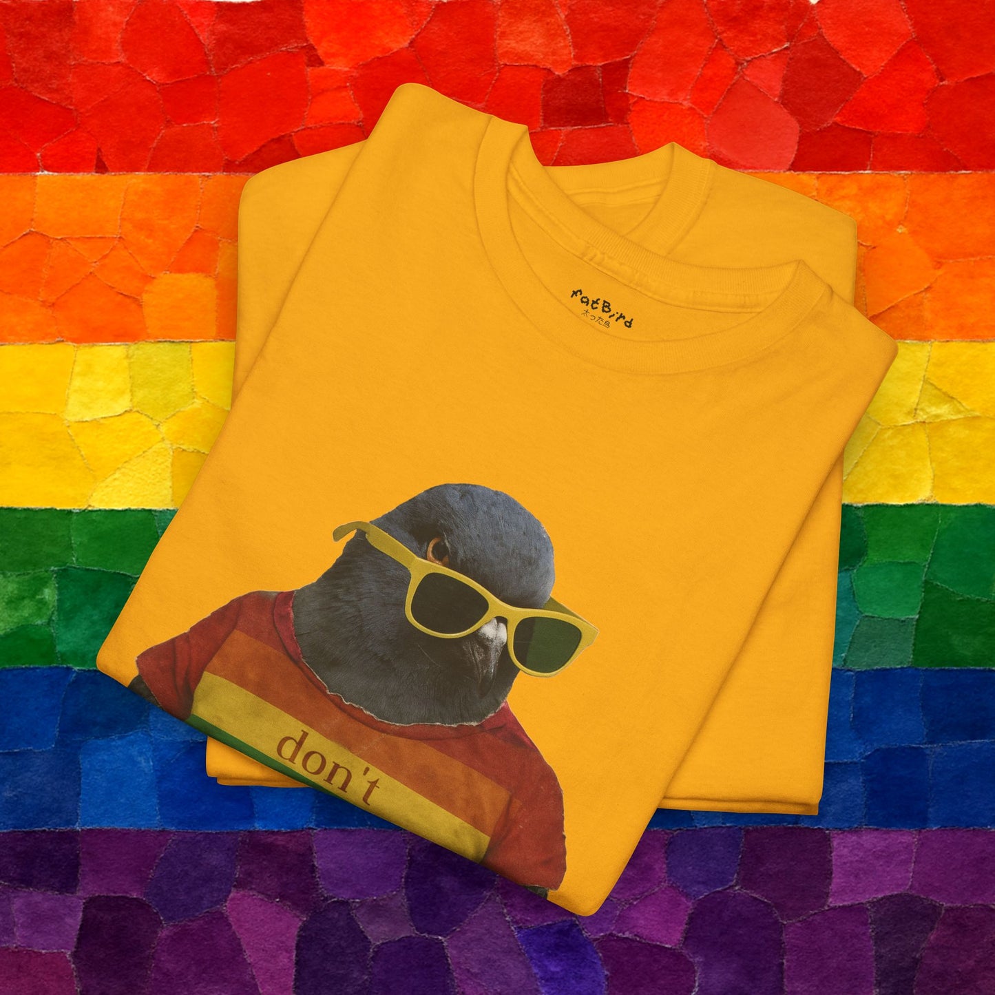 dont sass me lgbt pigeon - unisex graphic tshirt