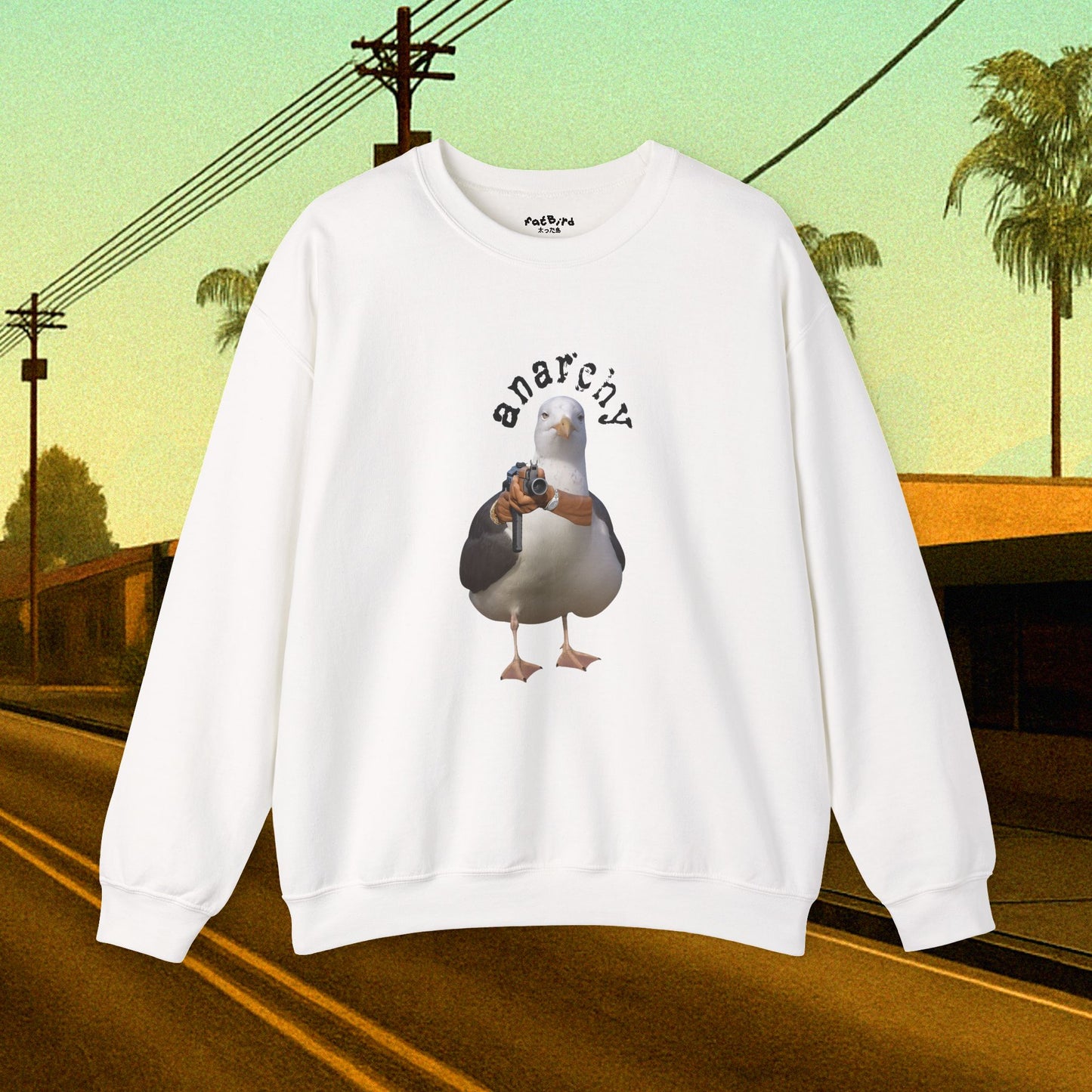 anarchy seagull sweatshirt