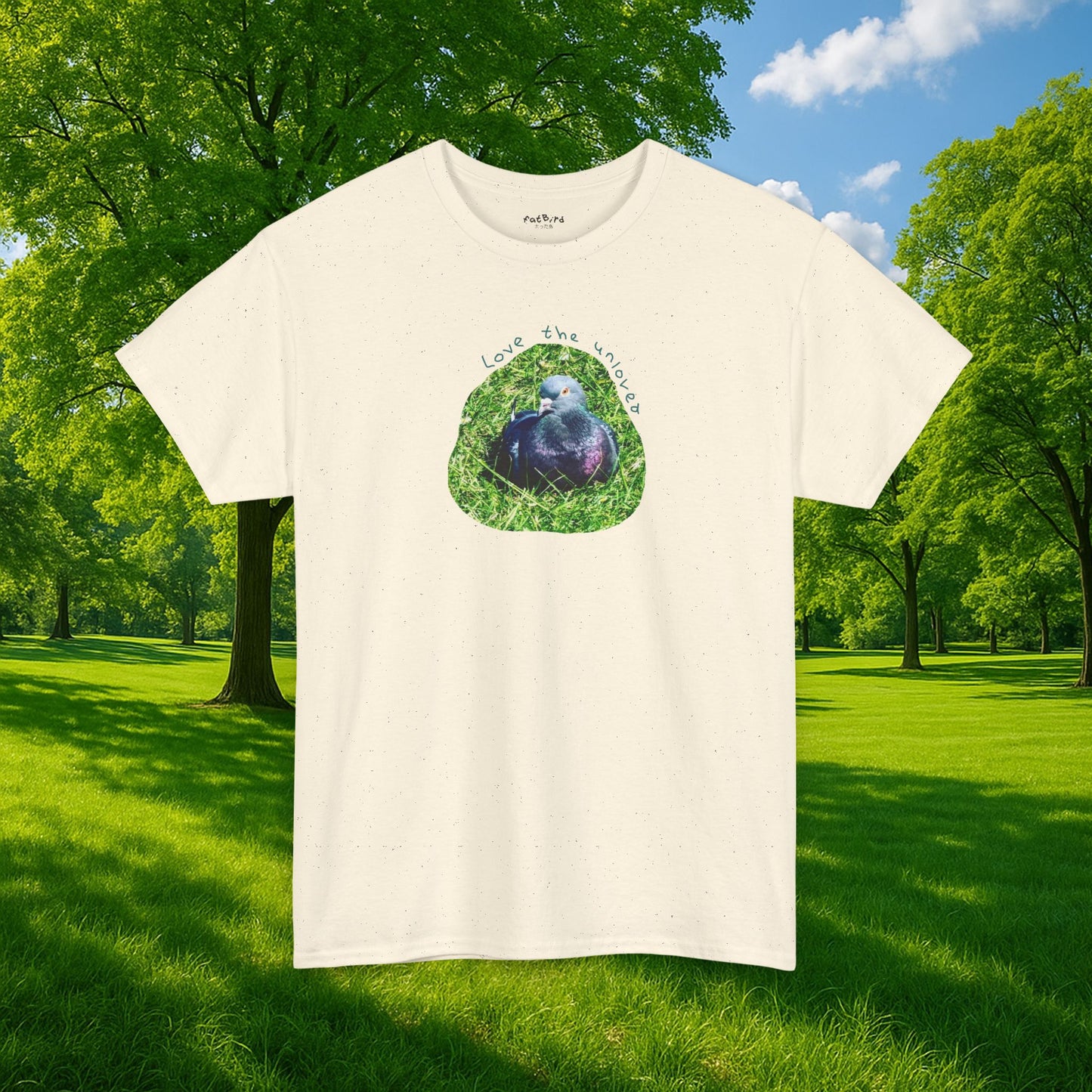 love the unloved pigeon tshirt