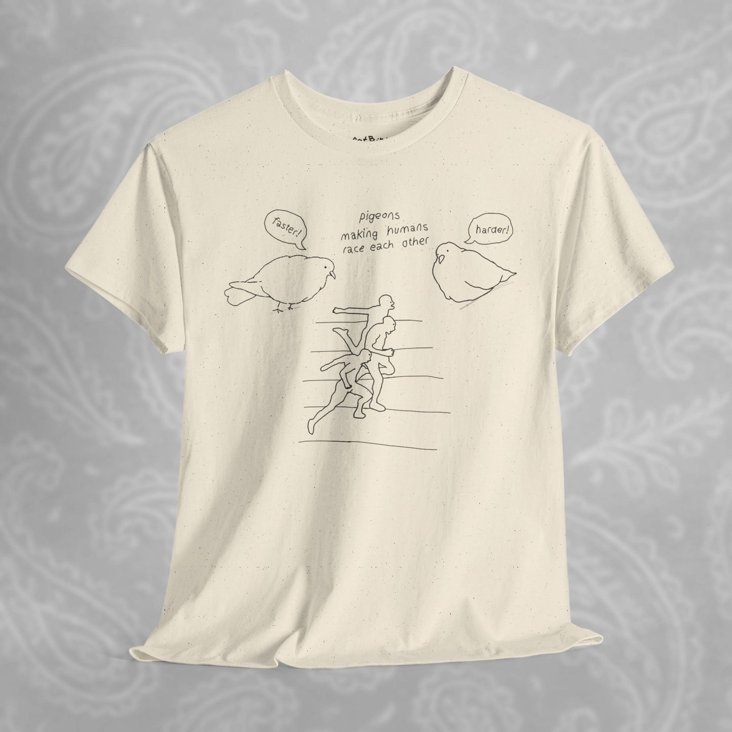 'making humans race each other' unisex graphic tshirt
