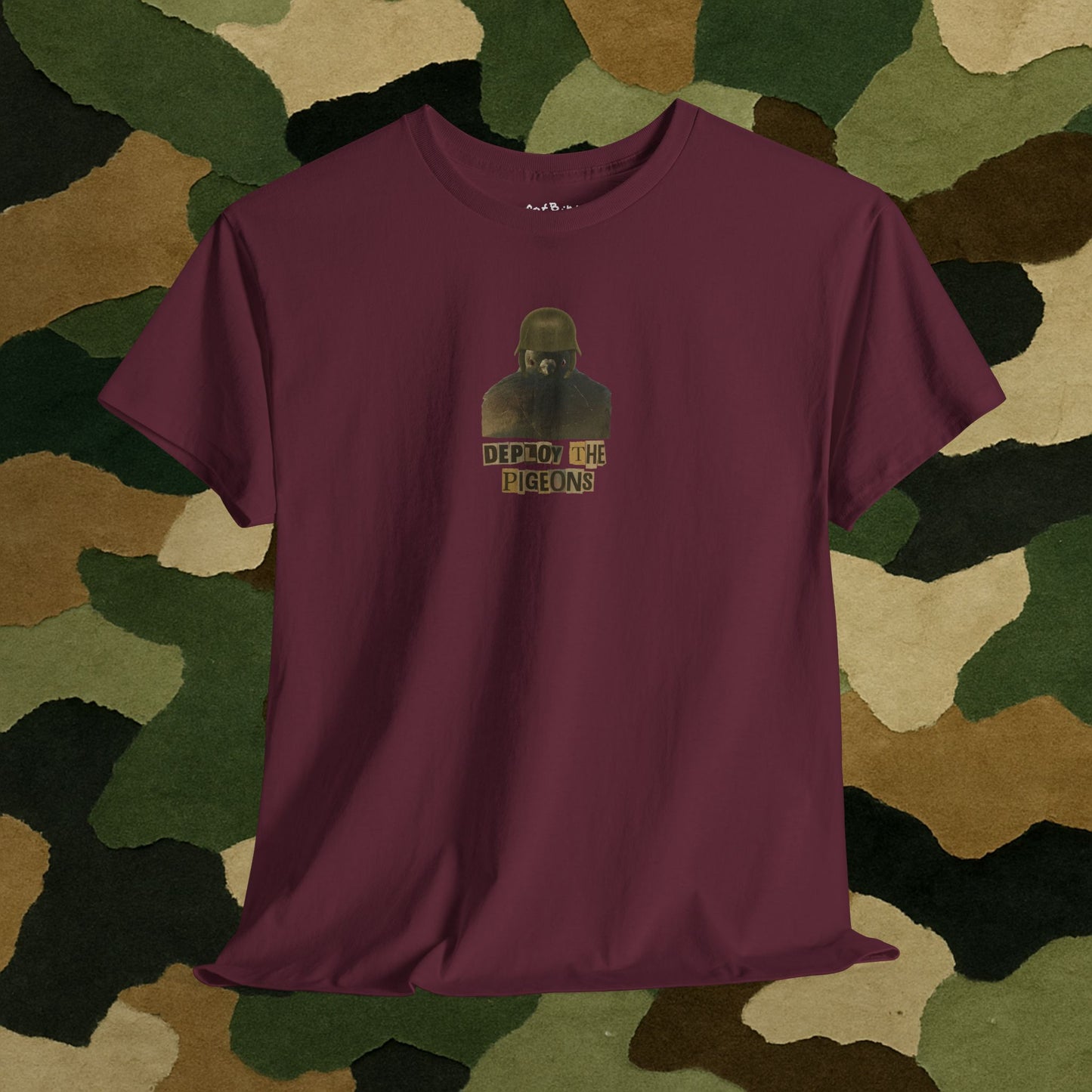 'deploy the pigeons' tshirt