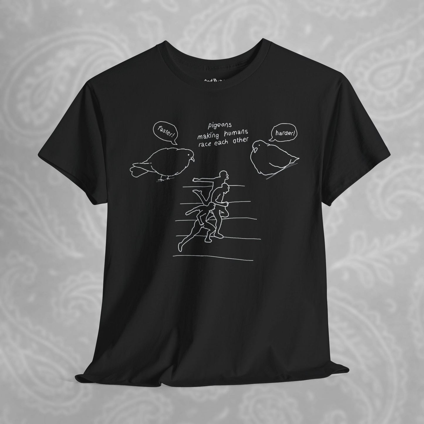 'making humans race each other' unisex graphic tshirt