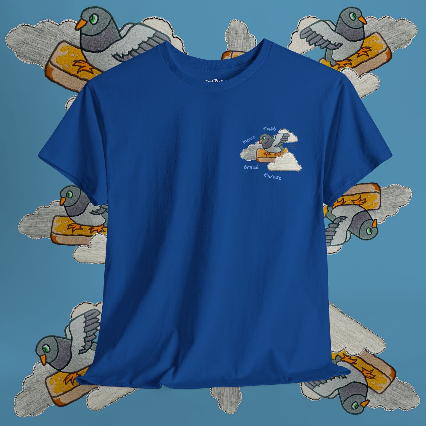 'move fast break things' unisex graphic tshirt [left]