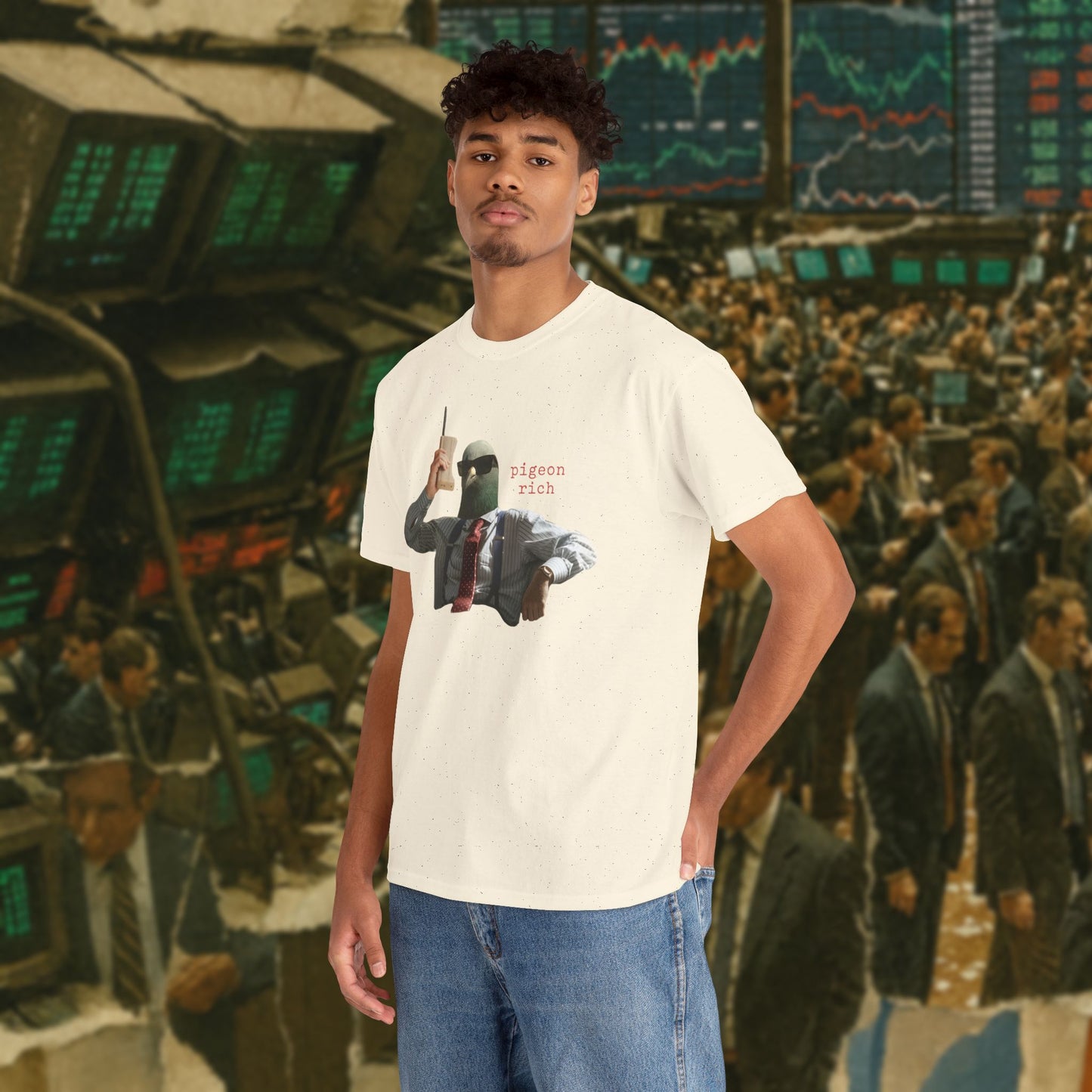 'pigeon rich' unisex graphic tshirt