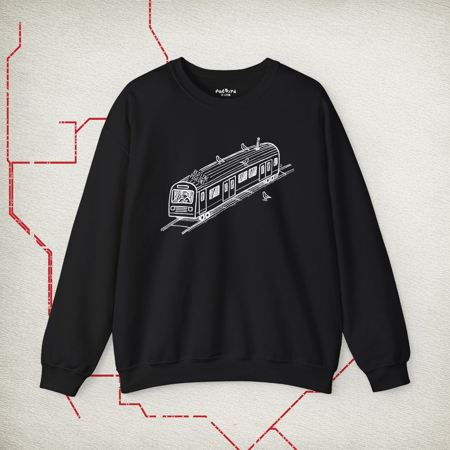 red line pigeons [nyc] sweatshirt