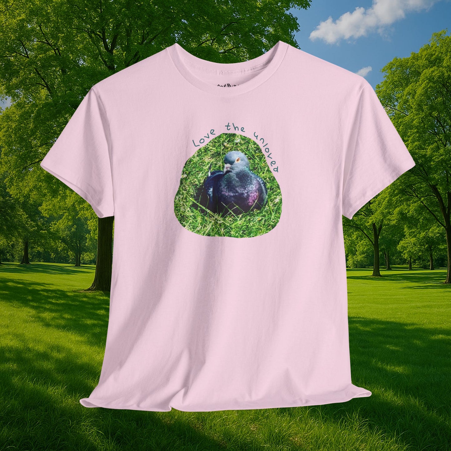 love the unloved pigeon tshirt
