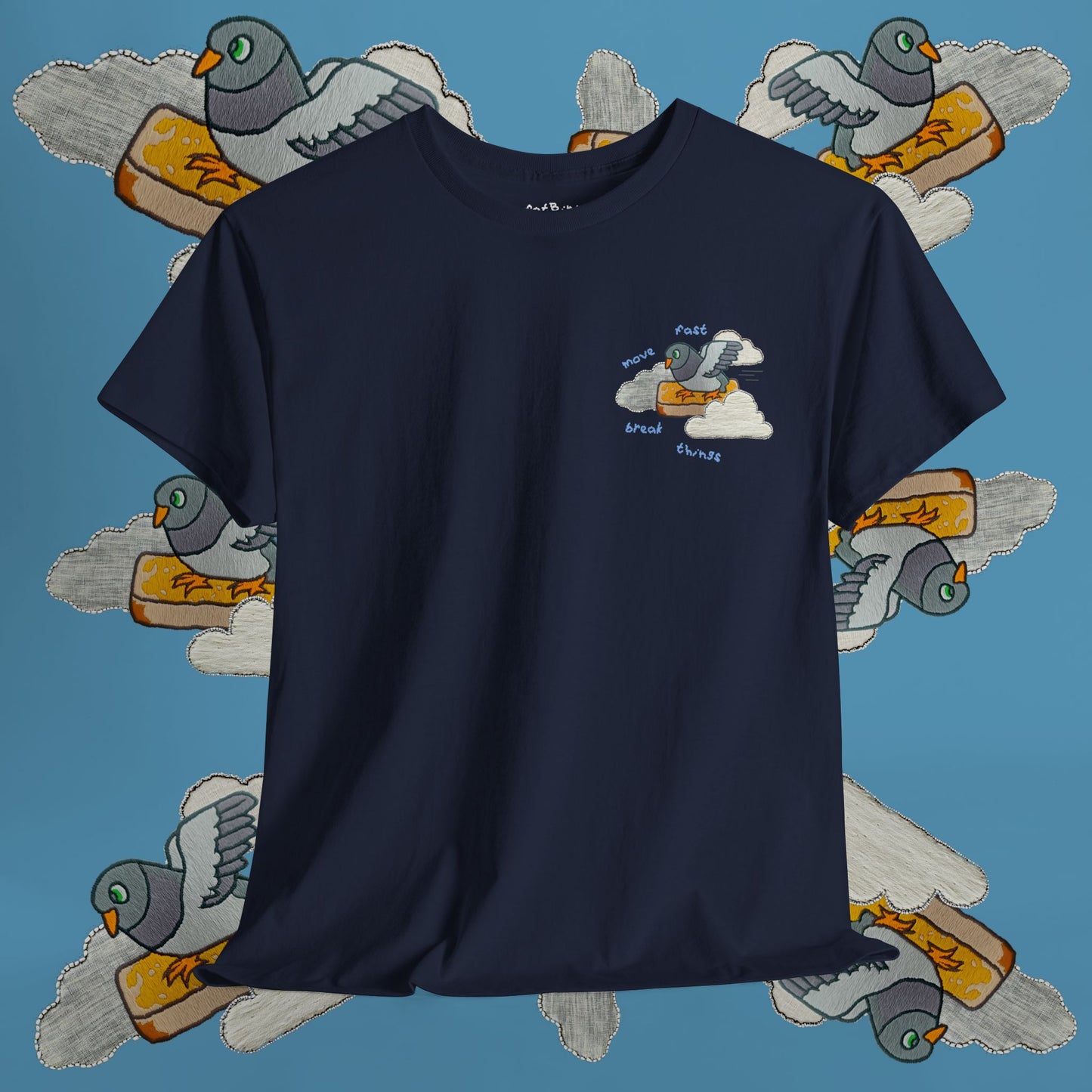 'move fast break things' unisex graphic tshirt [left]