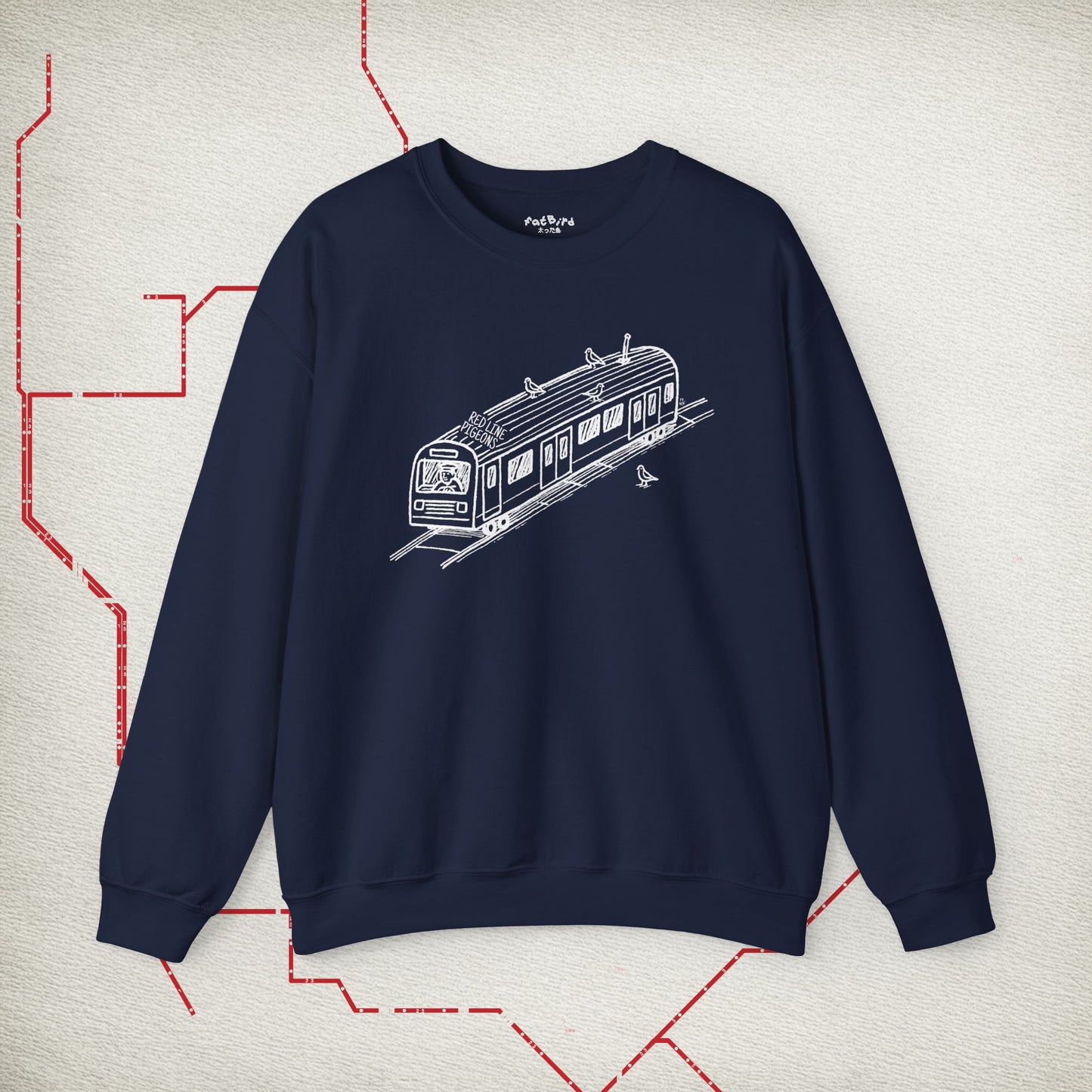 red line pigeons [nyc] sweatshirt