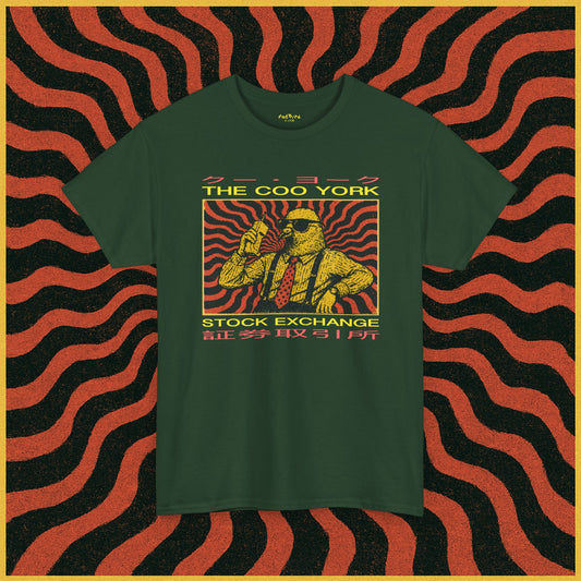 coo york stock exchange: pigeon tshirt