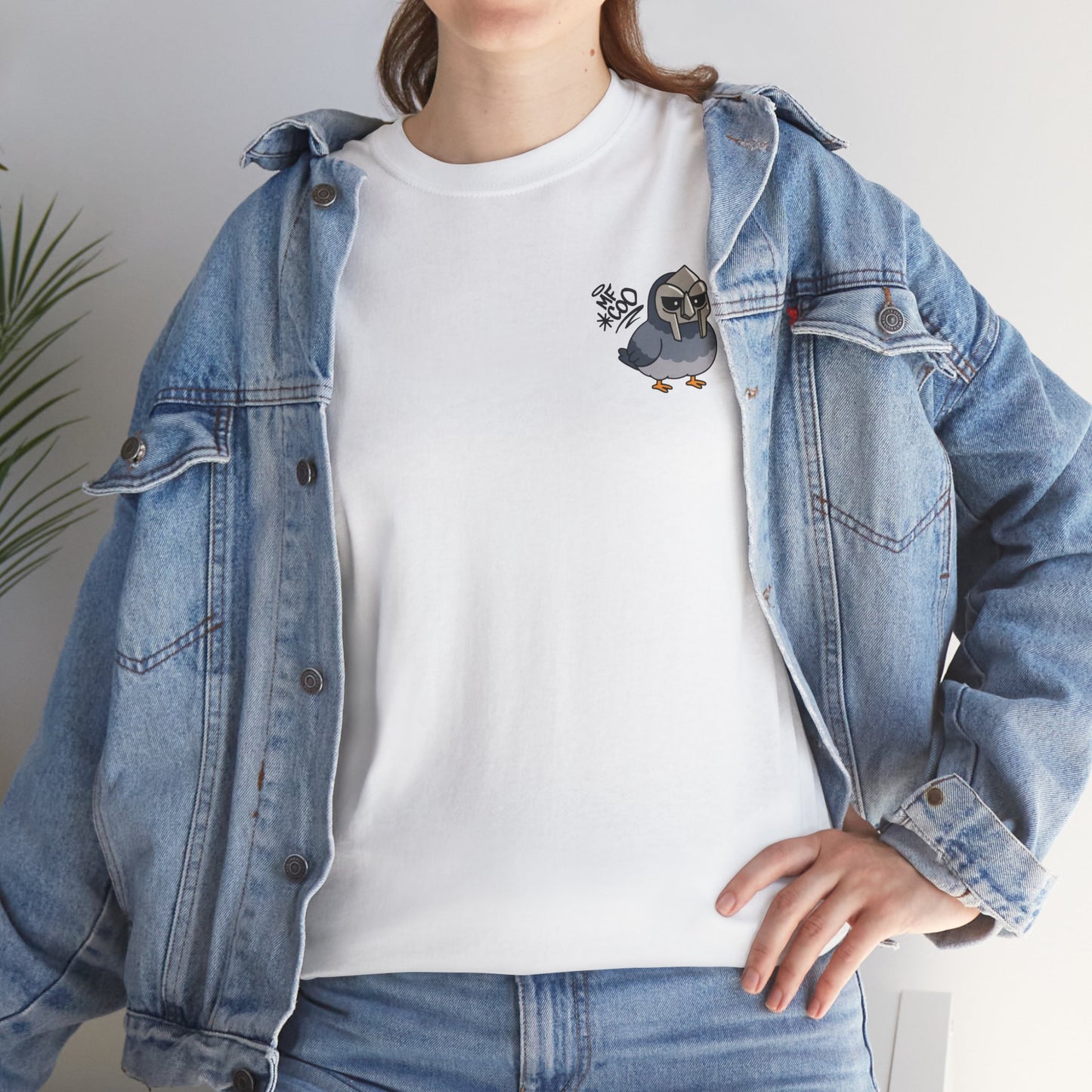 'mf coo pigeon' unisex graphic tshirt [left]