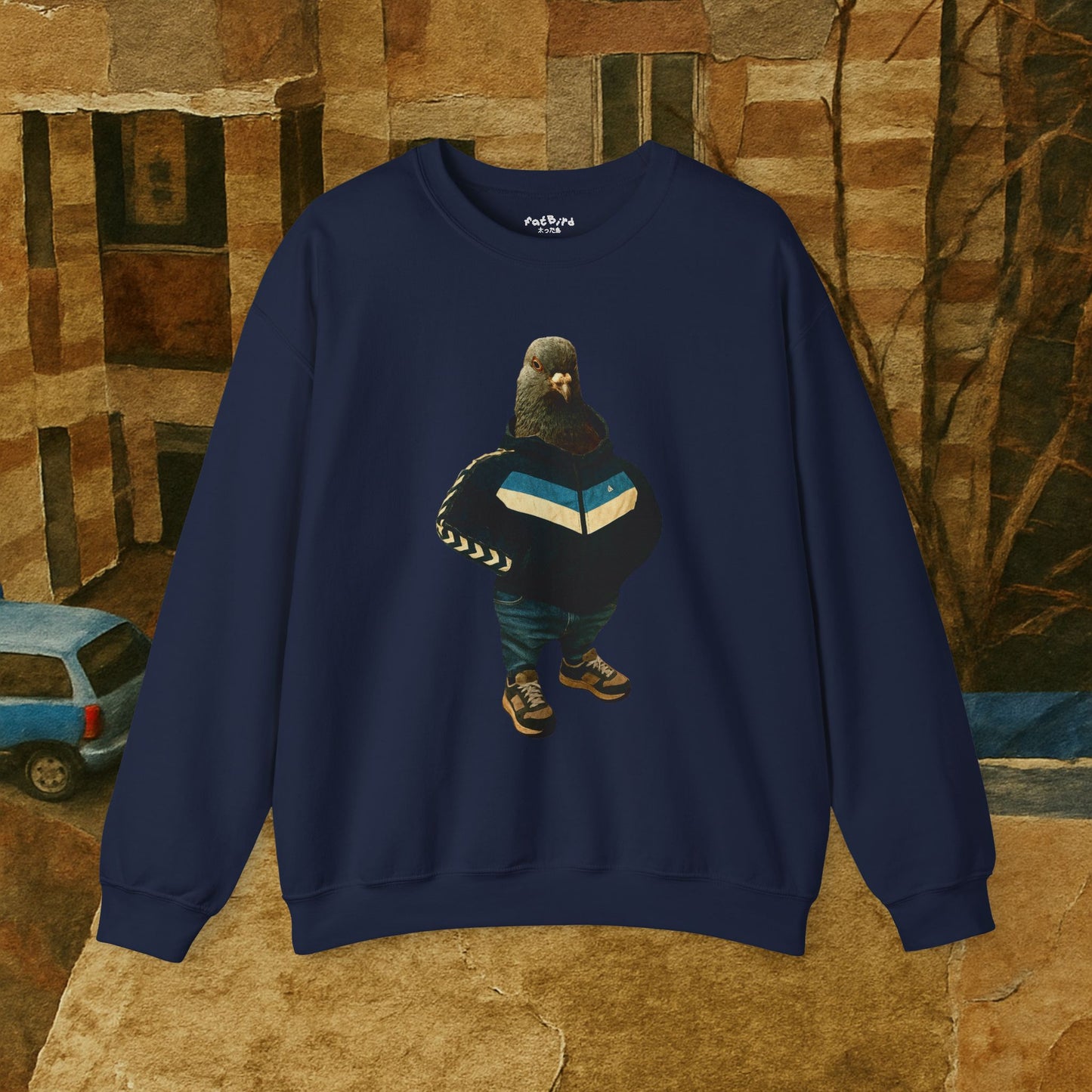 tracksuit pigeon sweatshirt
