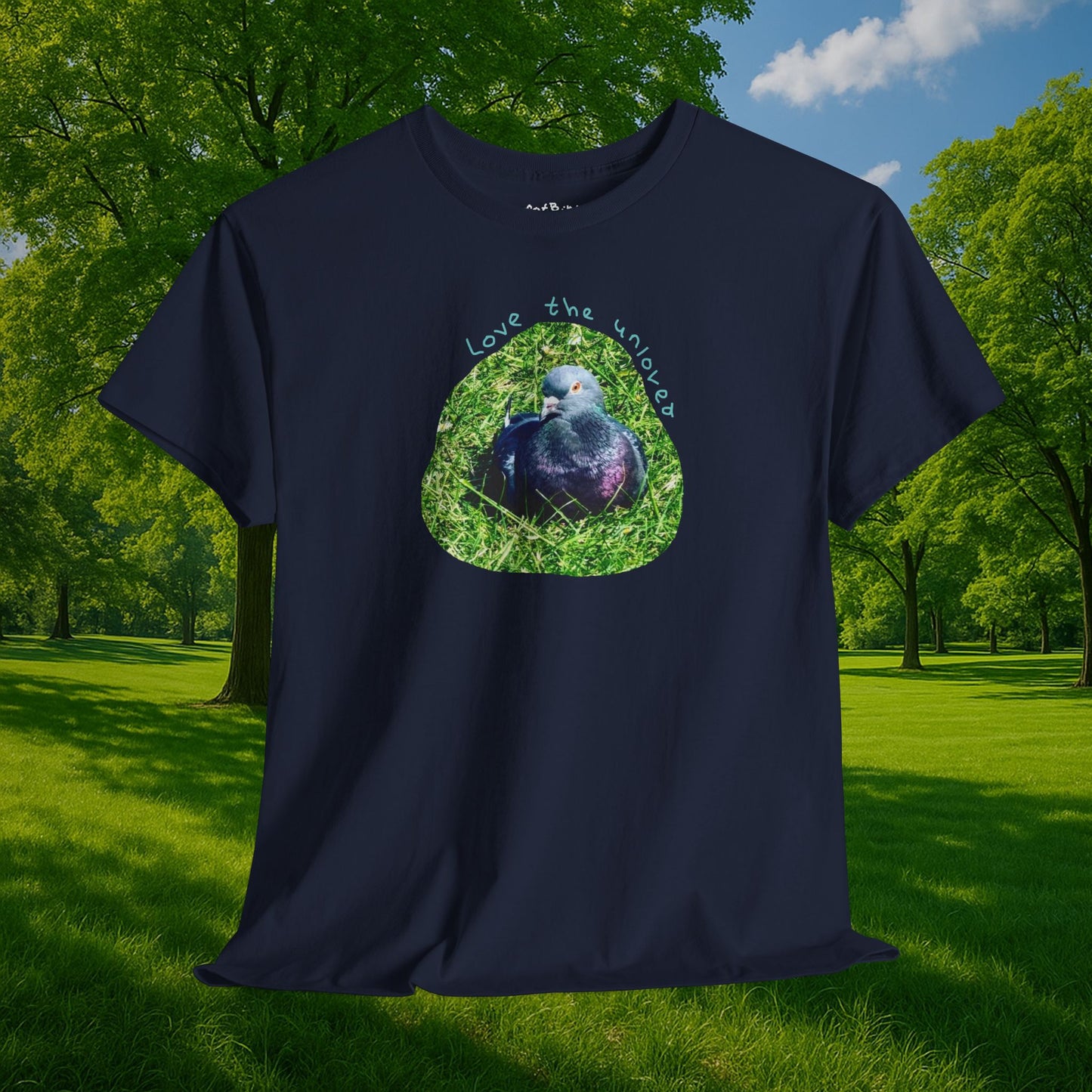 love the unloved pigeon tshirt