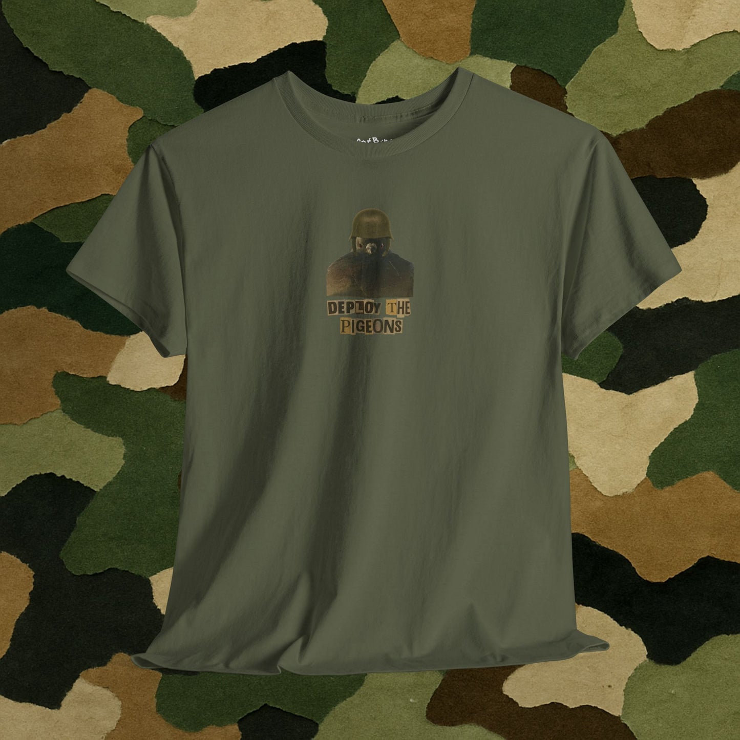 'deploy the pigeons' tshirt