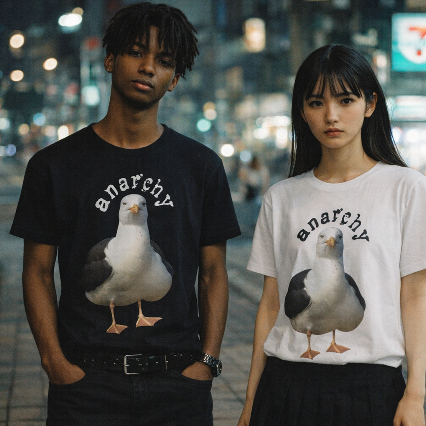 anarchy seagull tshirt [no gun design]