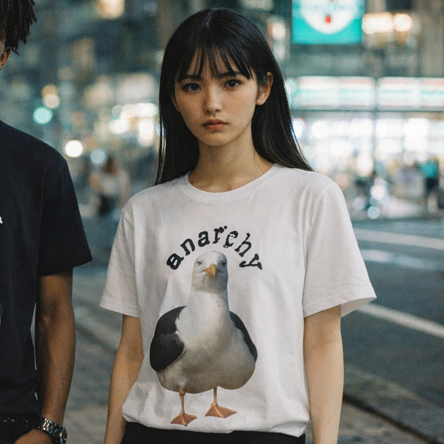 anarchy seagull tshirt [no gun design]