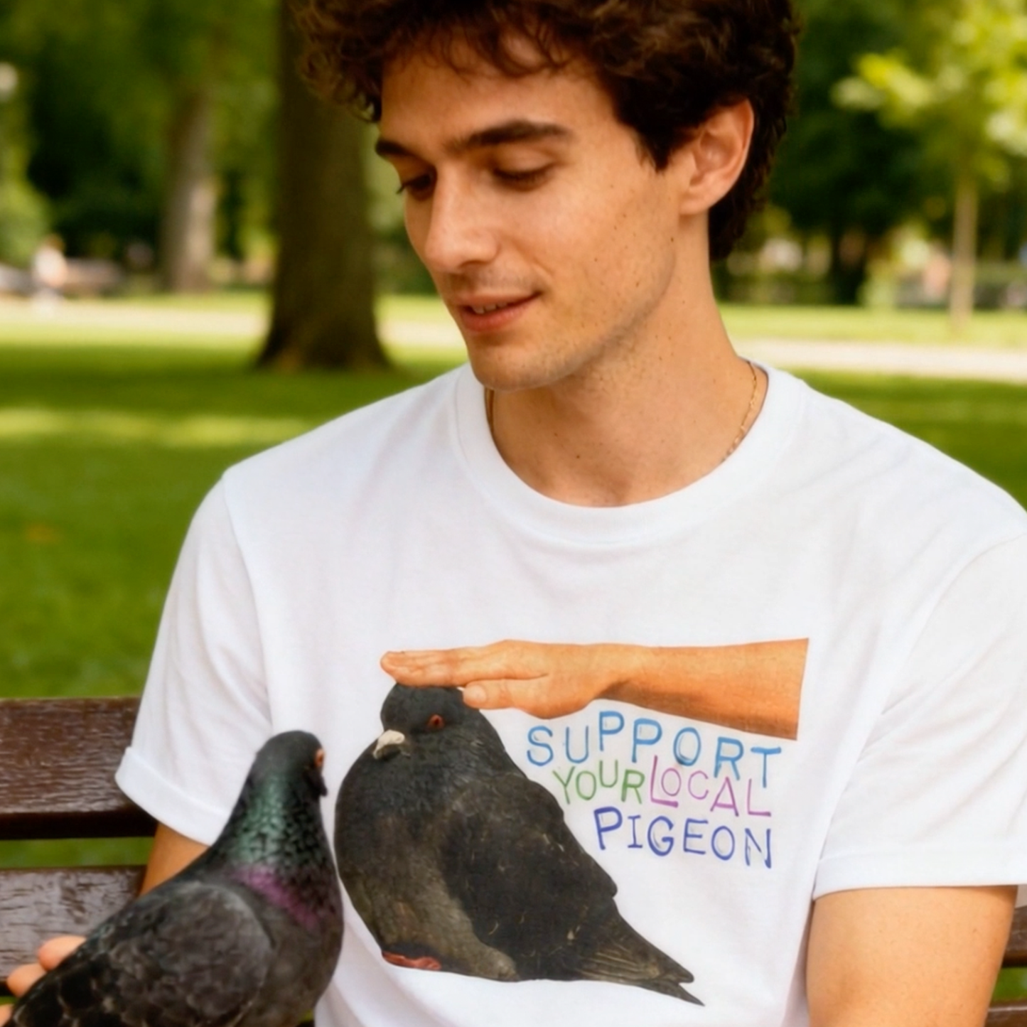 support your local pigeon tshirt