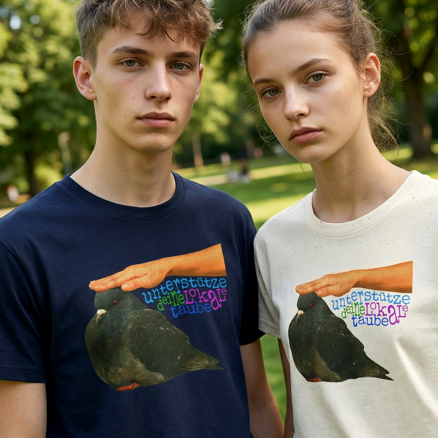 unterstütze deine lokale taube tshirt