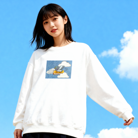 the 'go fast' pigeon v2 sweatshirt