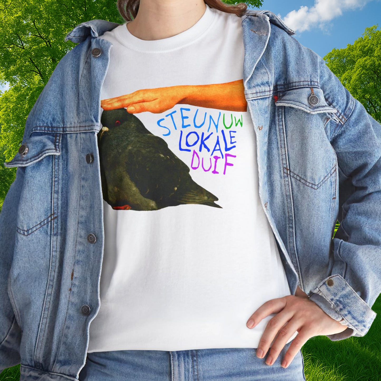 'steun uw lokale duif' #1 tshirt